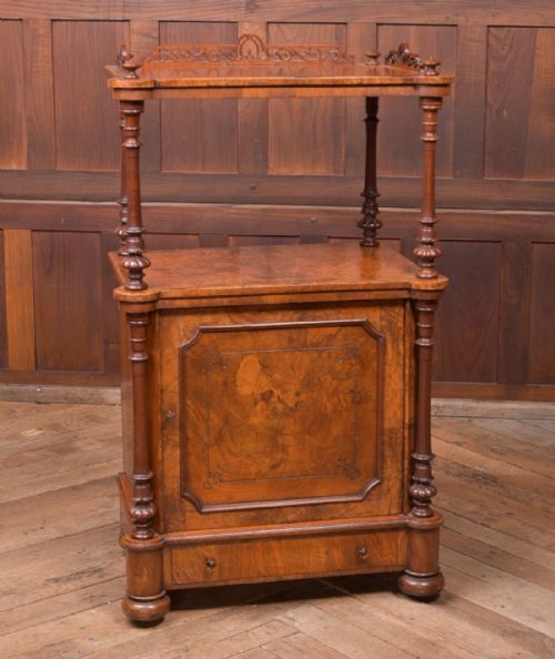 Fantastic Victorian Burr Walnut Music Cabinet