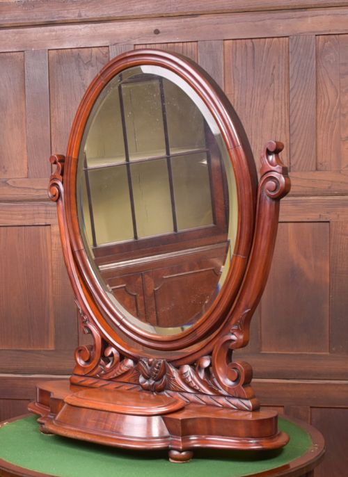 Victorian Mahogany Cheval Dressing Mirror