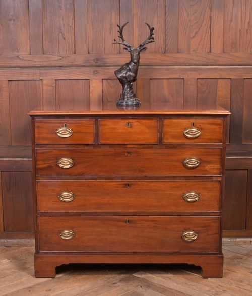 19th Century Mahogany 3 Over 3 Chest of Drawers