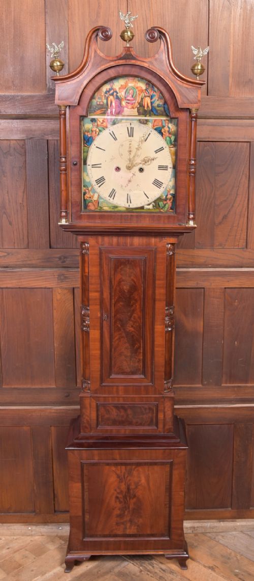 Superb Scottish Victorian Mahogany Longcase Clock by Peter Whytock of Dundee