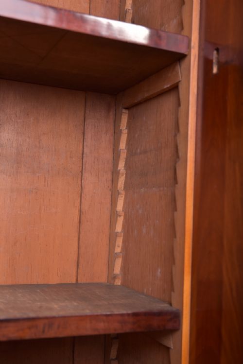 VICTORIAN MAHOGANY BREAKFRONT BOOKCASE - ADDITIONAL PHOTO 22