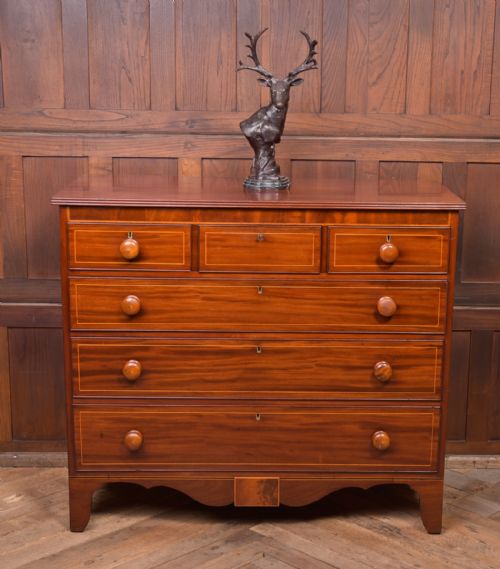 MAHOGANY CHEST OF DRAWERS - ADDITIONAL PHOTO 1