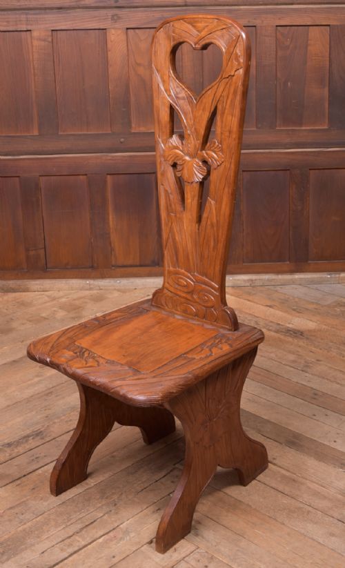 Japanese Carved Hall Chair