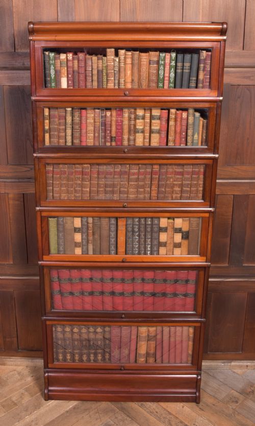 Edwardian Mahogany 6 Sectioned Globe Wernicke Bookcase