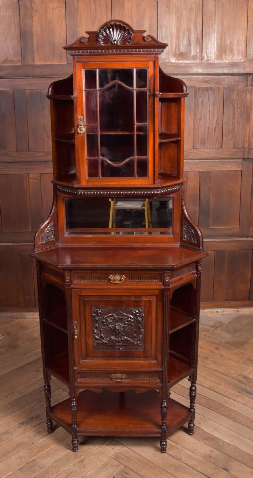Edwardian Mahogany Corner Cabinet