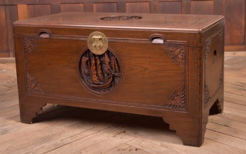 19th Century Chinese Camphor Wood Storage Box