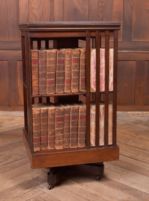 Edwardian Mahogany Revolving Bookcase
