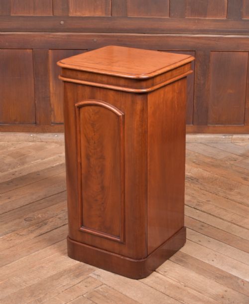 Victorian Flame Mahogany Bedside Cabinet