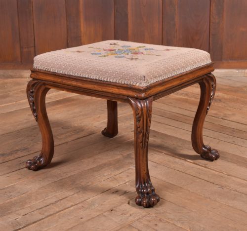 Victorian Walnut Foot Stool