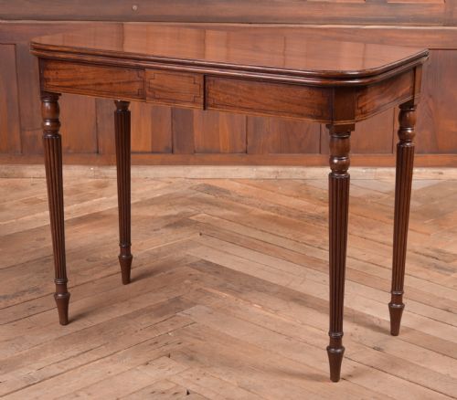 Regency Mahogany Fold Over Tea Table
