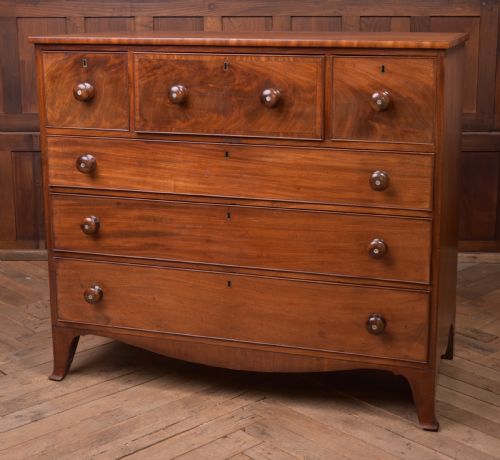 19TH CENTURY 3 OVER 3 CHEST OF DRAWERS