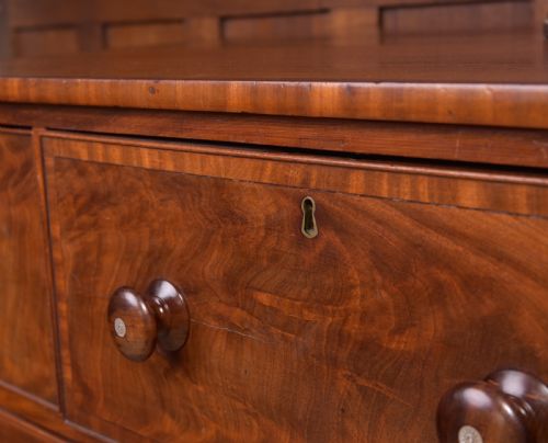 19TH CENTURY 3 OVER 3 CHEST OF DRAWERS - ADDITIONAL PHOTO 4