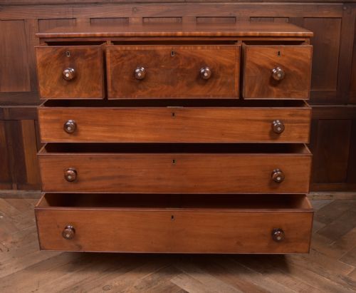 19TH CENTURY 3 OVER 3 CHEST OF DRAWERS - ADDITIONAL PHOTO 7
