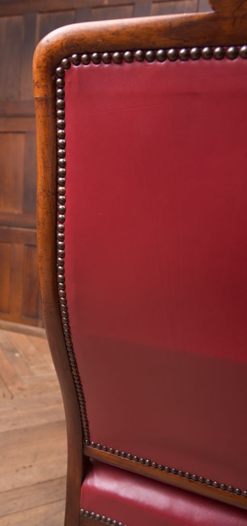 REGENCY ROSEWOOD LEATHER ARM CHAIR - ADDITIONAL PHOTO 14
