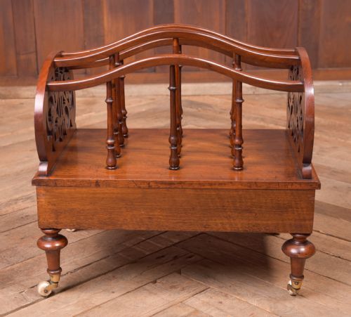 VICTORIAN WALNUT CANTERBURY - ADDITIONAL PHOTO 5