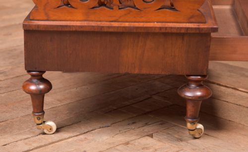 VICTORIAN WALNUT CANTERBURY - ADDITIONAL PHOTO 6