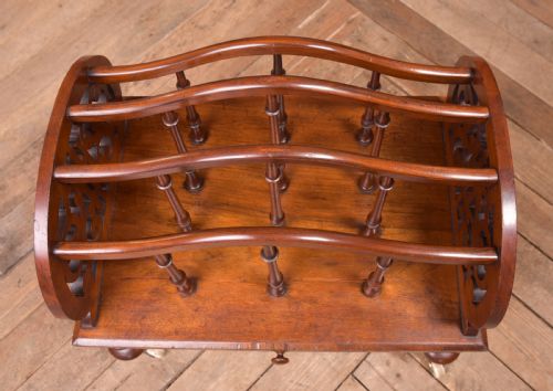 VICTORIAN WALNUT CANTERBURY - ADDITIONAL PHOTO 7