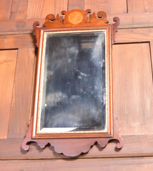 Edwardian Inlaid Wall Mirror