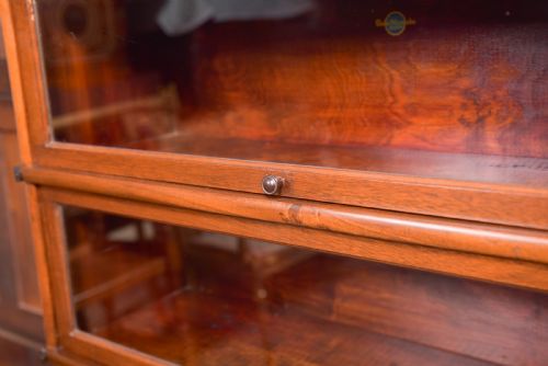 fig 1. Edwardian Mahogany Globe Wernicke 5 Section Bookcase