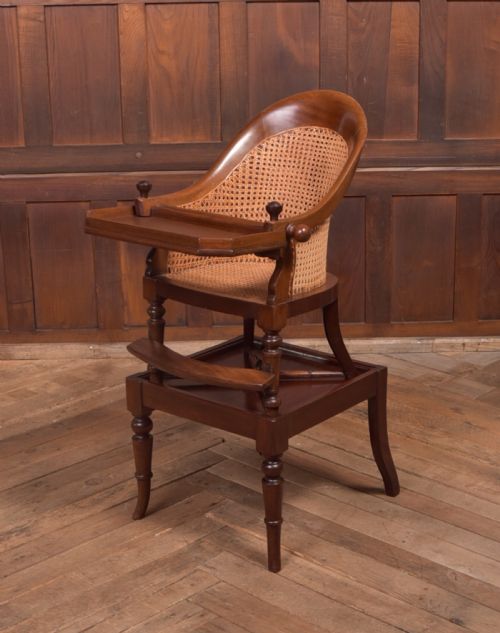 Edwardian Bergere High Chair