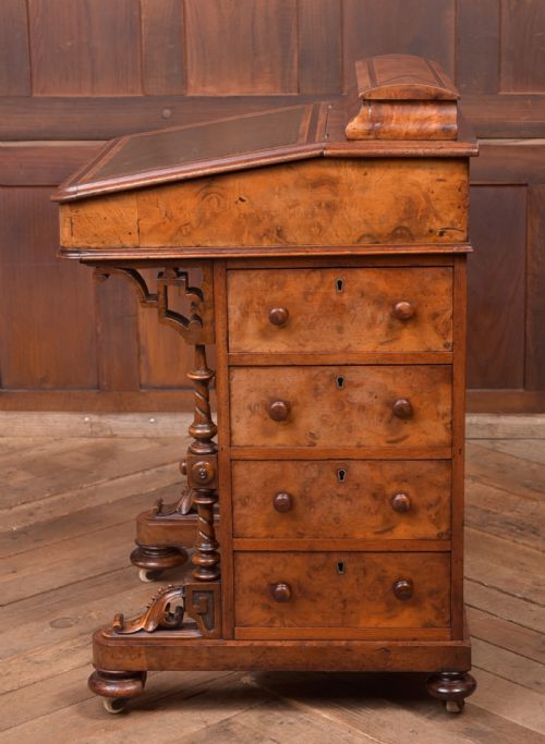 VICTORIAN WALNUT DAVENPORT - ADDITIONAL PHOTO 5