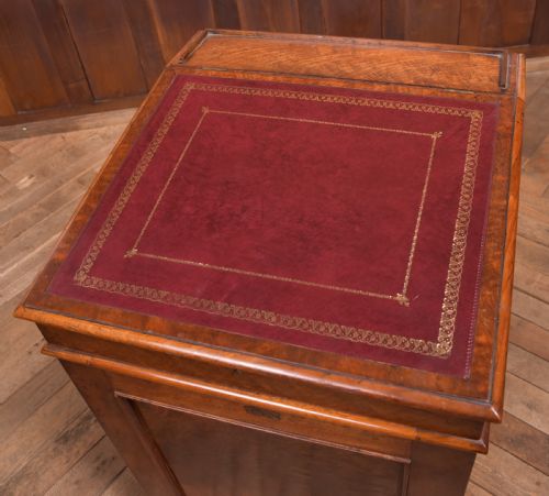 VICTORIAN WALNUT DAVENPORT - ADDITIONAL PHOTO 1