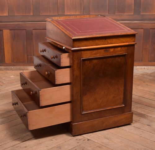 VICTORIAN WALNUT DAVENPORT - ADDITIONAL PHOTO 9