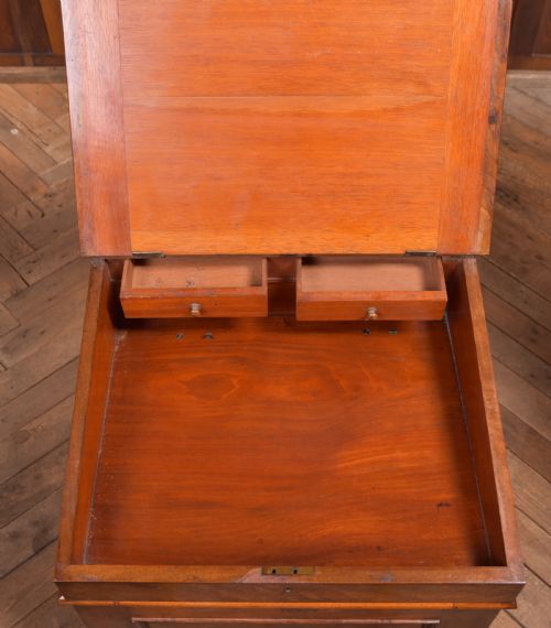 VICTORIAN WALNUT DAVENPORT - ADDITIONAL PHOTO 16