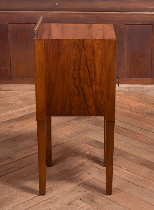 WALNUT BEDSIDE CABINET POT CUPBOARD - ADDITIONAL PHOTO 7