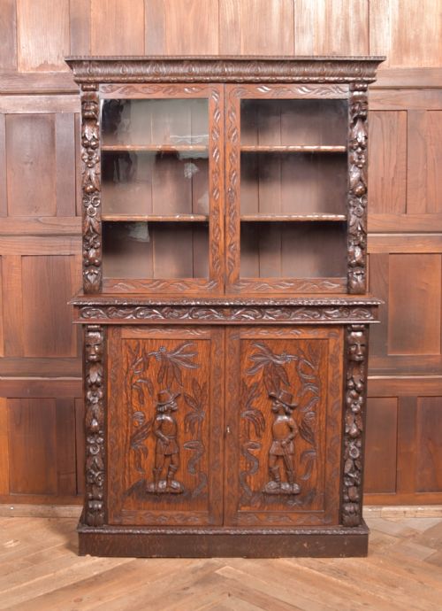 Oak Continental Bookcase