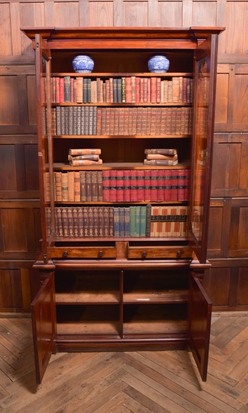 VICTORIAN MAHOGANY BOOKCASE - ADDITIONAL PHOTO 18