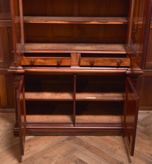 VICTORIAN MAHOGANY BOOKCASE - ADDITIONAL PHOTO 22