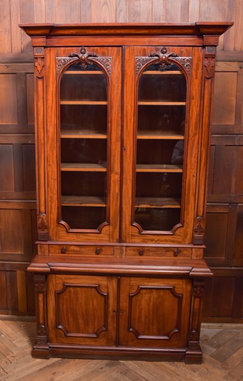 VICTORIAN MAHOGANY BOOKCASE - ADDITIONAL PHOTO 27