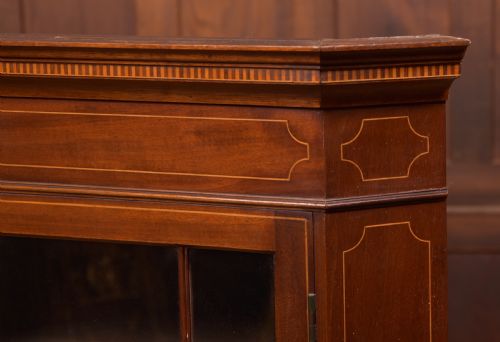 EDWARDIAN MAHOGANY CORNER CABINET - ADDITIONAL PHOTO 2