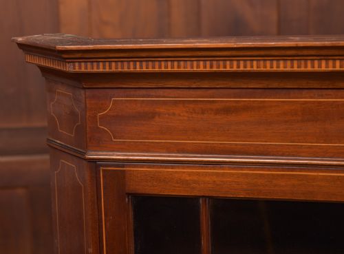 EDWARDIAN MAHOGANY CORNER CABINET - ADDITIONAL PHOTO 4