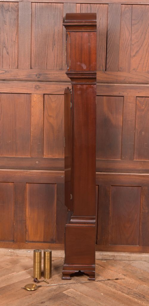 MAHOGANY GRANDMOTHER CLOCK - ADDITIONAL PHOTO 1