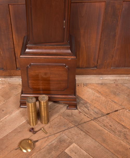 MAHOGANY GRANDMOTHER CLOCK - ADDITIONAL PHOTO 4