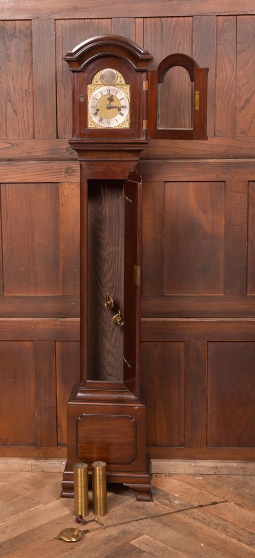 MAHOGANY GRANDMOTHER CLOCK - ADDITIONAL PHOTO 5