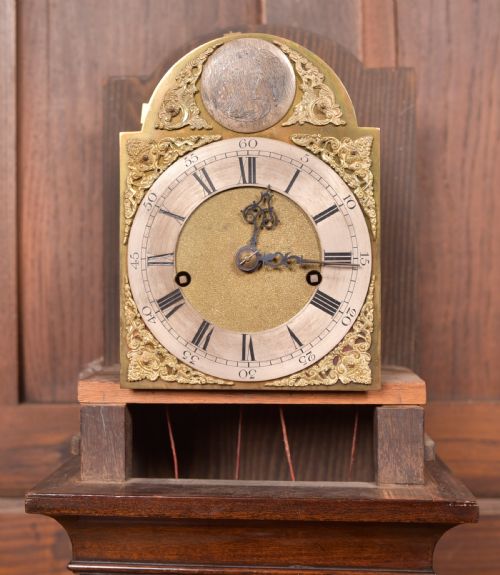 MAHOGANY GRANDMOTHER CLOCK - ADDITIONAL PHOTO 7