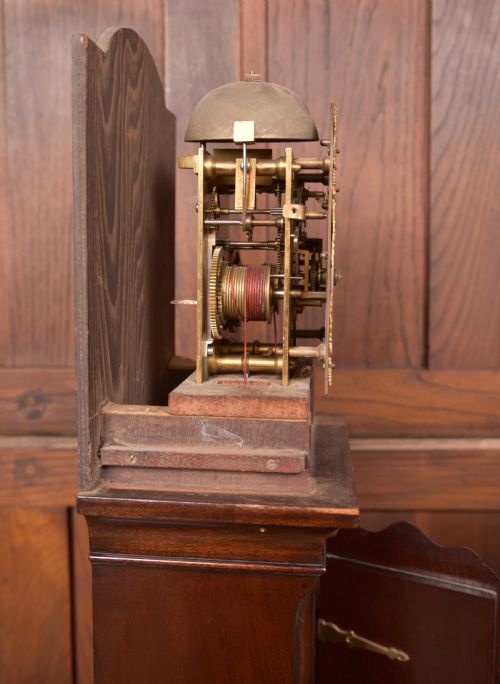 MAHOGANY GRANDMOTHER CLOCK - ADDITIONAL PHOTO 8
