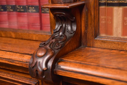 VICTORIA OAK BARLEY TWIST BOOKCASE - ADDITIONAL PHOTO 8
