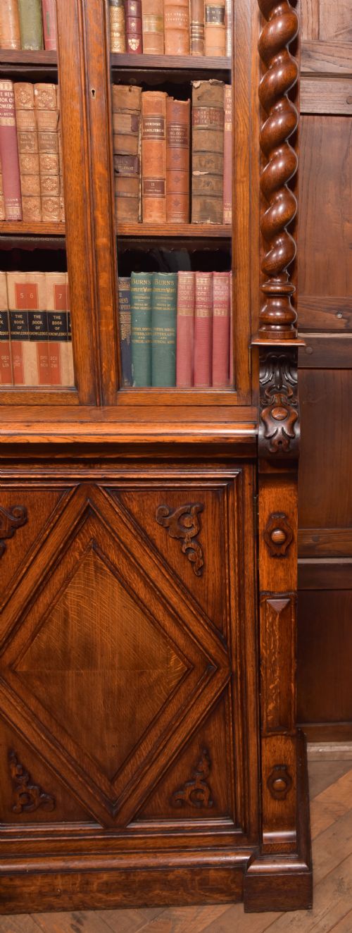 VICTORIA OAK BARLEY TWIST BOOKCASE - ADDITIONAL PHOTO 23