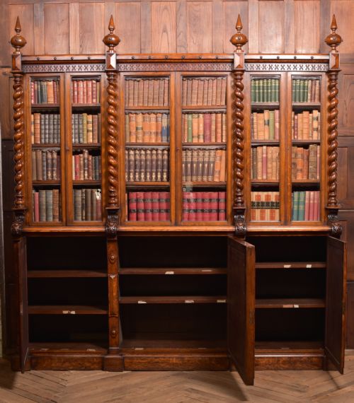 VICTORIA OAK BARLEY TWIST BOOKCASE - ADDITIONAL PHOTO 25