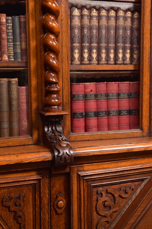 VICTORIA OAK BARLEY TWIST BOOKCASE - ADDITIONAL PHOTO 28