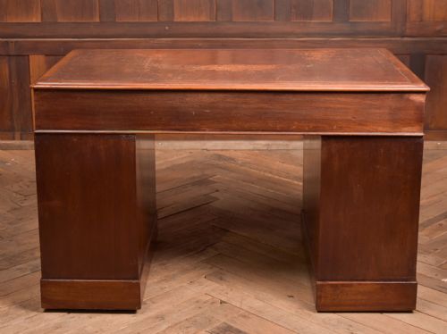 EDWARDIAN MAHOGANY KNEE HOLE DESK - ADDITIONAL PHOTO 15