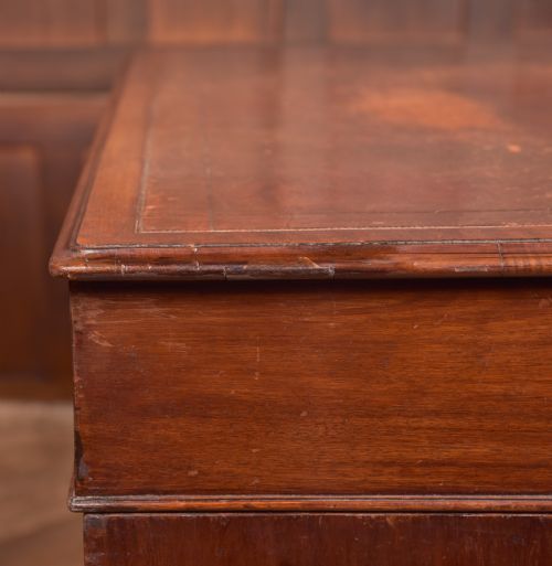 EDWARDIAN MAHOGANY KNEE HOLE DESK - ADDITIONAL PHOTO 19