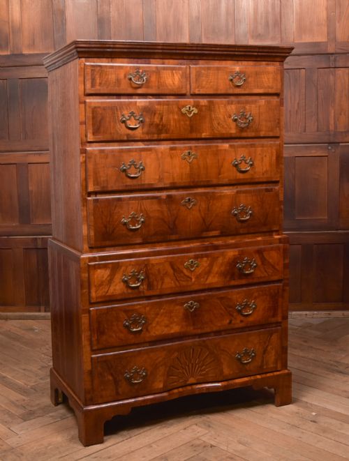 Walnut Chest on Chest/ Tallboy