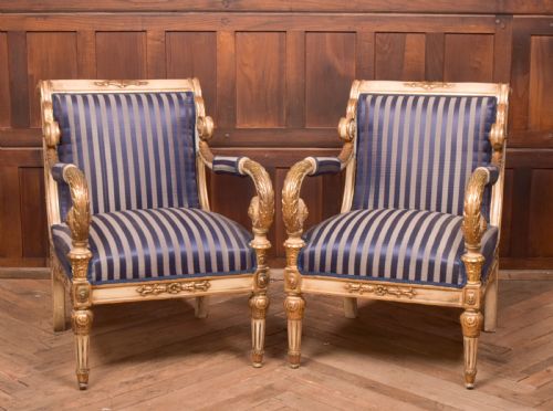 Pair of Empire Style Armchairs