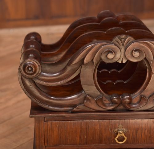 VICTORIAN ROSEWOOD CANTERBURY - ADDITIONAL PHOTO 4