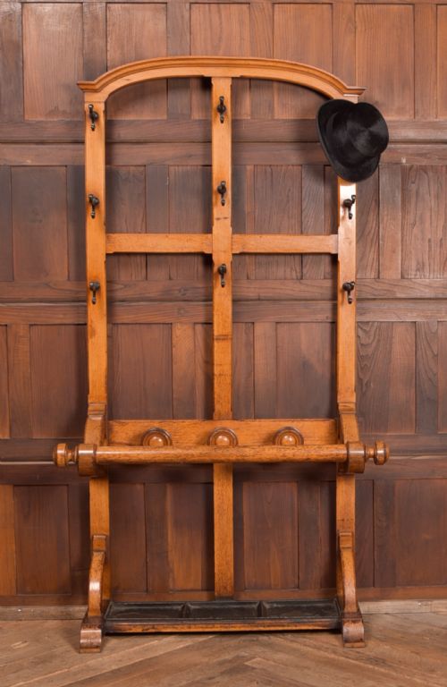 Victorian Oak Hall Stand